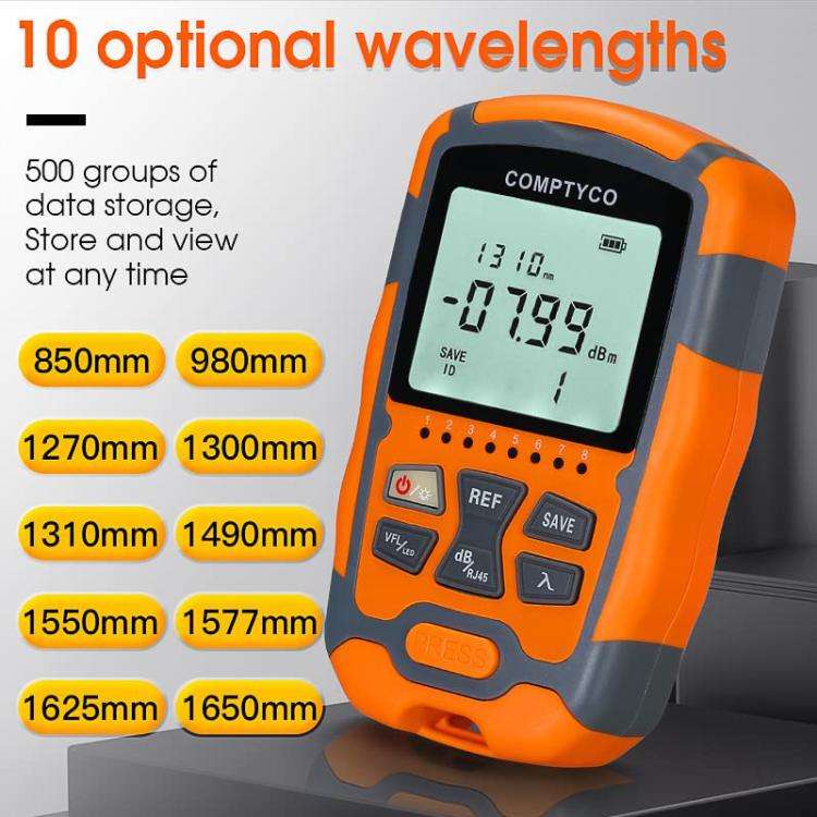 4 In 1 Mini Optical Power Meter Red Light Integrated Machine Portable Power Test Equipment, Model...
