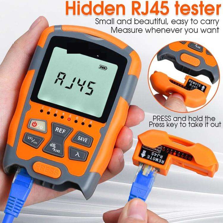 4 In 1 Mini Optical Power Meter Red Light Integrated Machine Portable Power Test Equipment, Model...