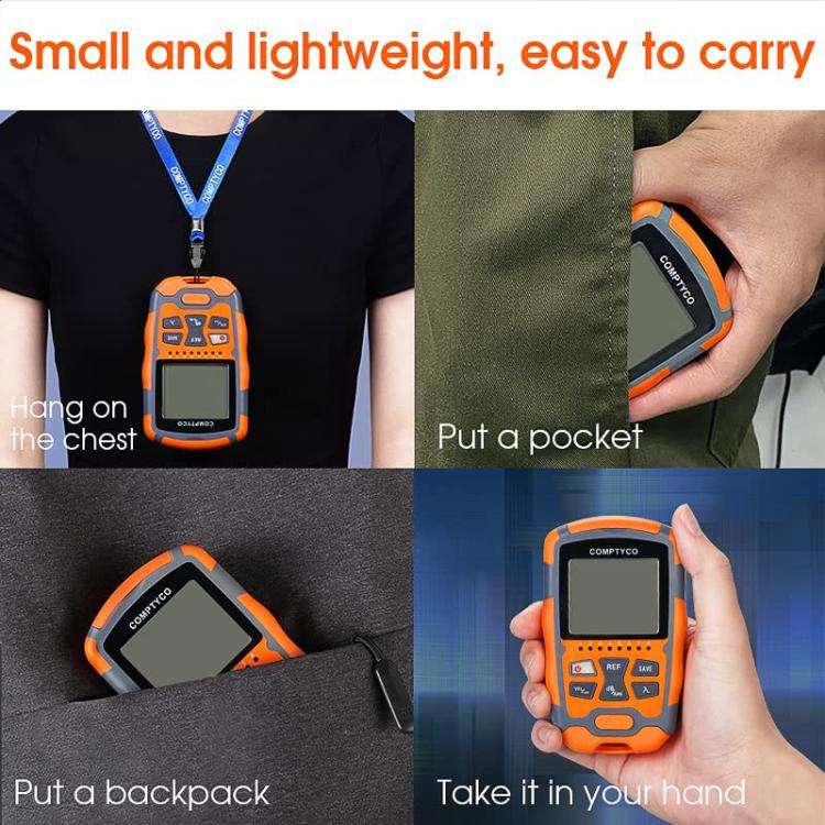 4 In 1 Mini Optical Power Meter Red Light Integrated Machine Portable Power Test Equipment, Model...