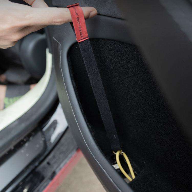 1pair For Tesla New Model 3 / Y Door Emergency Safety Pull Cord(Yellow)