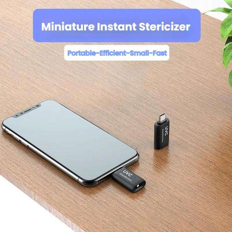 Type-C Mini LED Germicidal Light Cell Phone Adapter UVC Sterilization Lamp