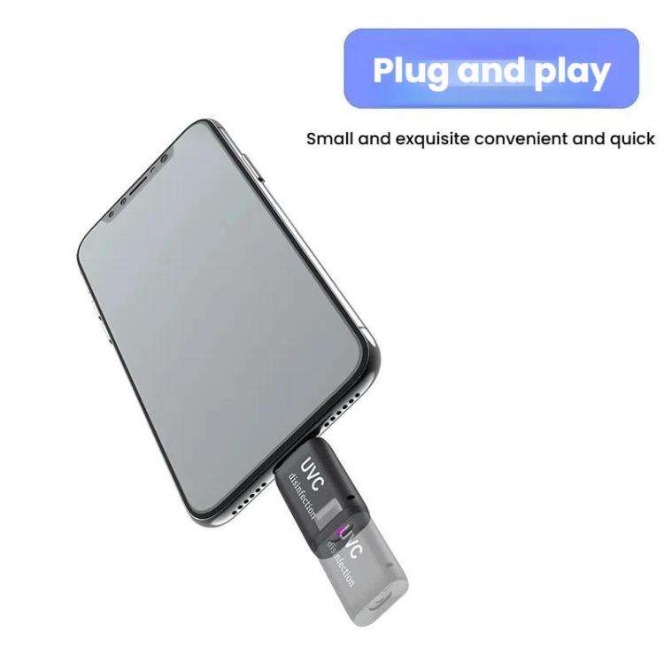 Type-C Mini LED Germicidal Light Cell Phone Adapter UVC Sterilization Lamp
