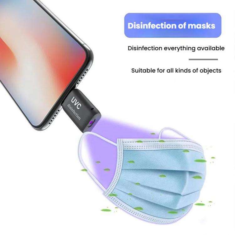Type-C Mini LED Germicidal Light Cell Phone Adapter UVC Sterilization Lamp