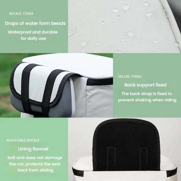 Electrical Motorcycle Waterproof Rear Backrest Hanging Bag Large Capacity Helmet Storage Bag(Black)