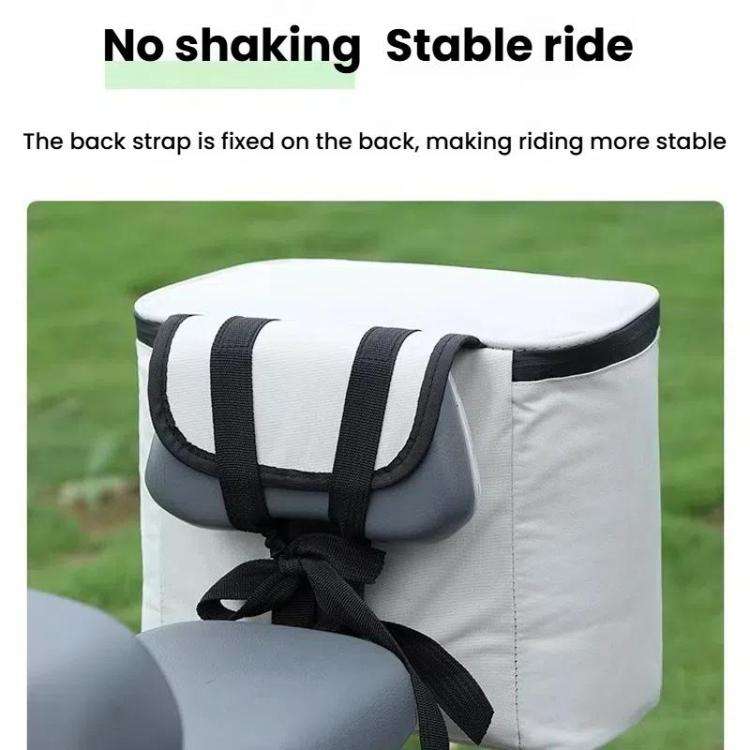 Electrical Motorcycle Waterproof Rear Backrest Hanging Bag Large Capacity Helmet Storage Bag(Black)