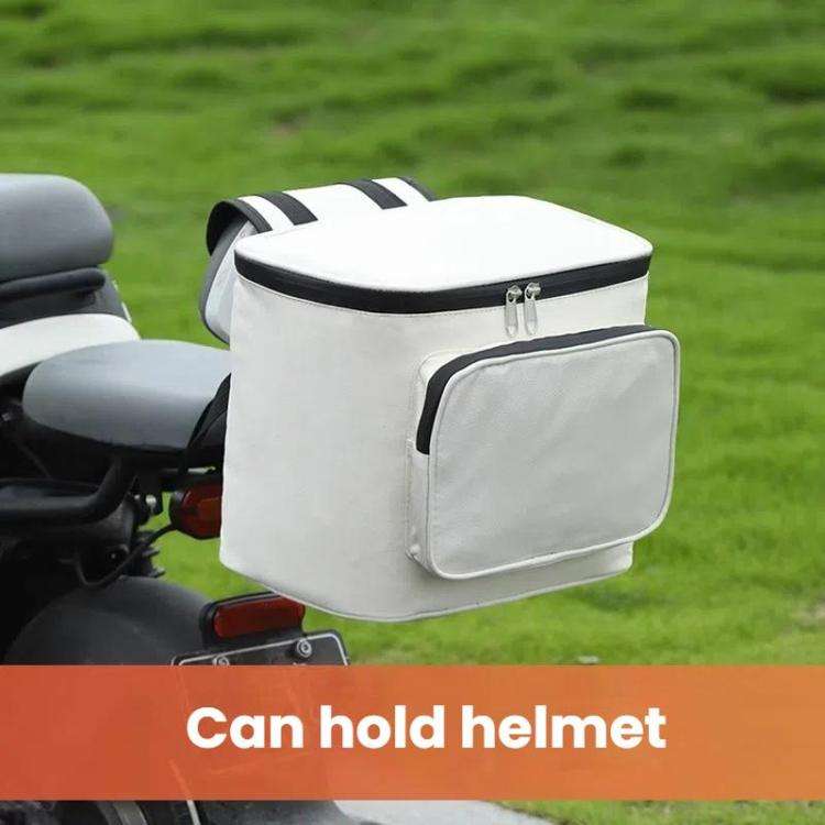 Electrical Motorcycle Waterproof Rear Backrest Hanging Bag Large Capacity Helmet Storage Bag(Black)