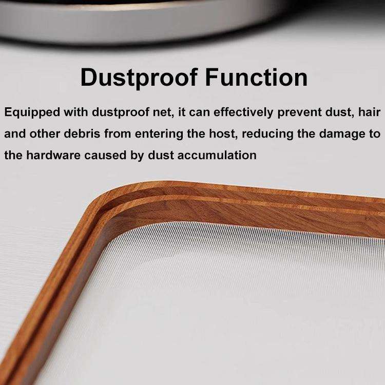 For MAC Mini M4 Wooden Desktop Host Bracket Base Heat Dissipation Rack, Spec: Walnut