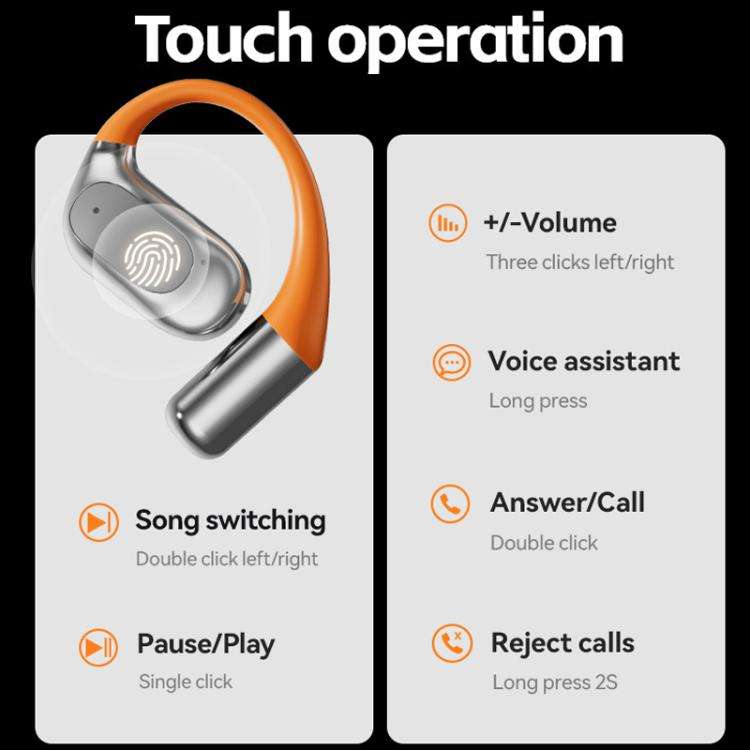 M113 AI Translation Bluetooth Headset Ear-hook Real Time Translation Earbuds 144 Voice Translator...