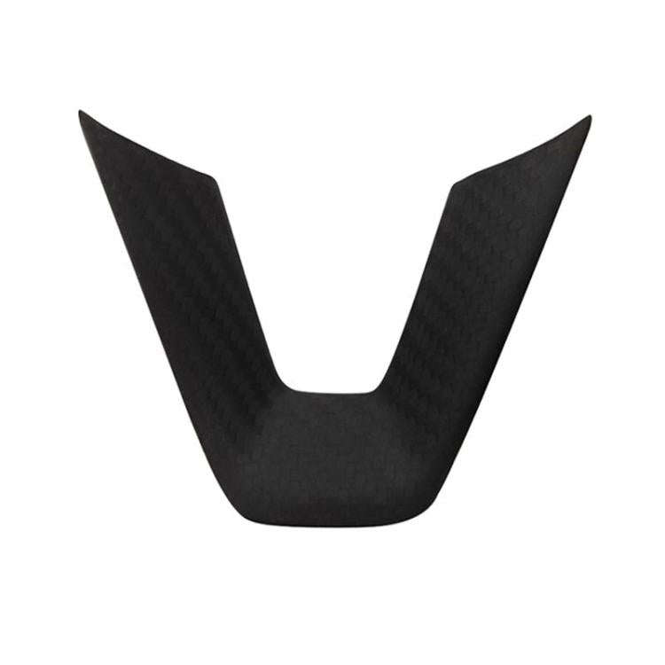 For Tesla Model 3 Car Modification Interior Carbon Fiber Steering Wheel Patch, Style: Matte