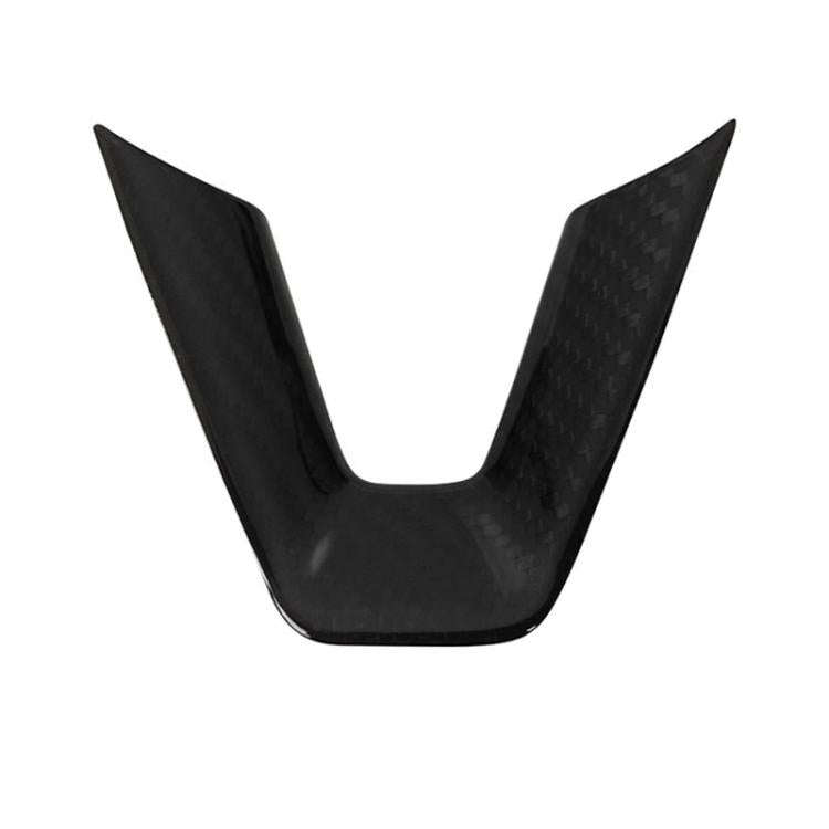 For Tesla Model 3 Car Modification Interior Carbon Fiber Steering Wheel Patch, Style: Glossy
