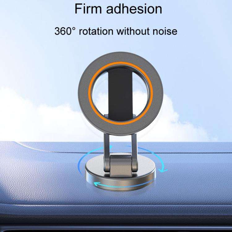 JK-319 Universal Foldable Car Cell Phone Holder Car Dashboard Rotating Magnetic Navigation Mount(...