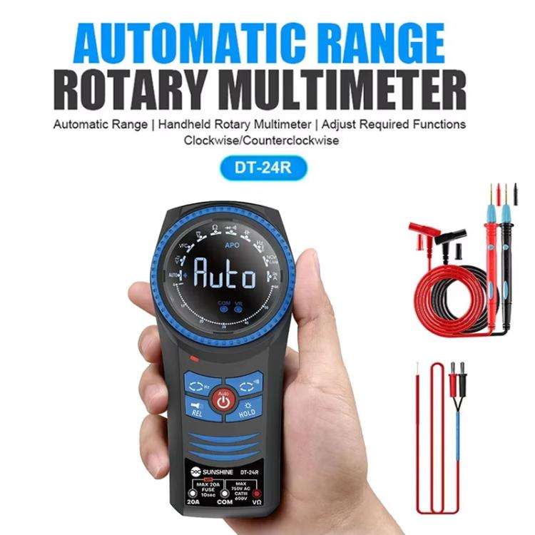 SUNSHINE DT-24R Rotary Auto Ranging Multimeter Voltage Resistance Measurement Buzzer