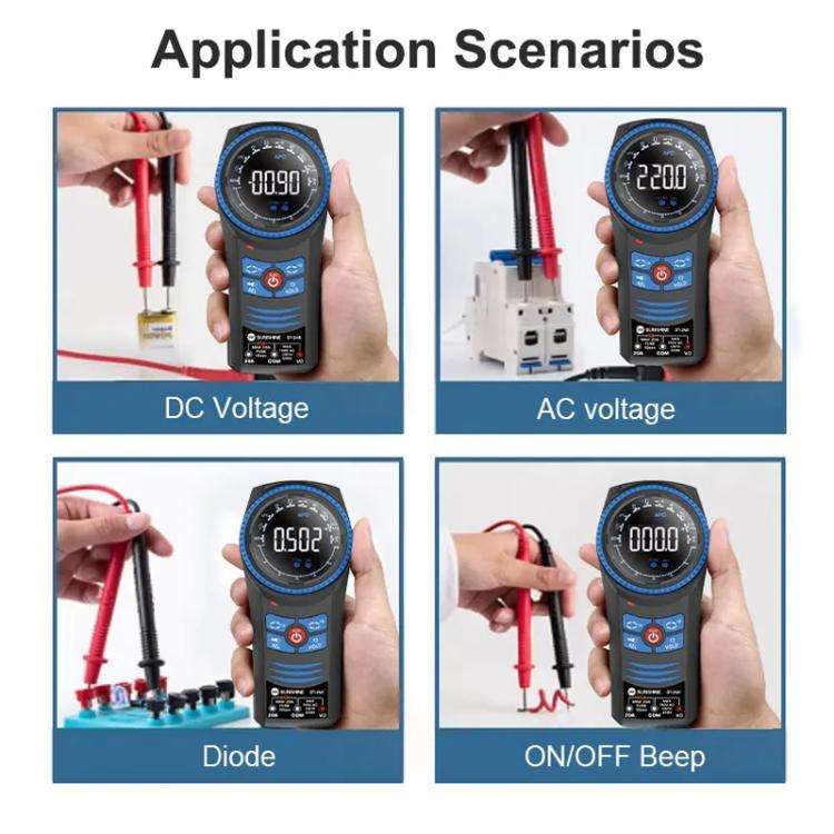 SUNSHINE DT-24R Rotary Auto Ranging Multimeter Voltage Resistance Measurement Buzzer