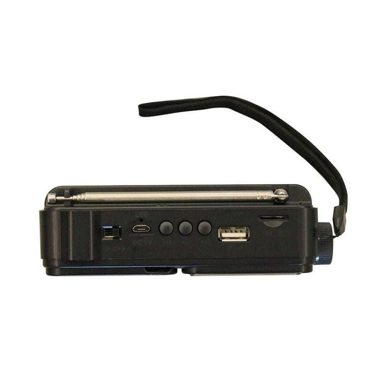 322BTS Solar Multi-band Antenna FM Radio Portable Flashlight Bluetooth Speaker(Random Color Deliv...