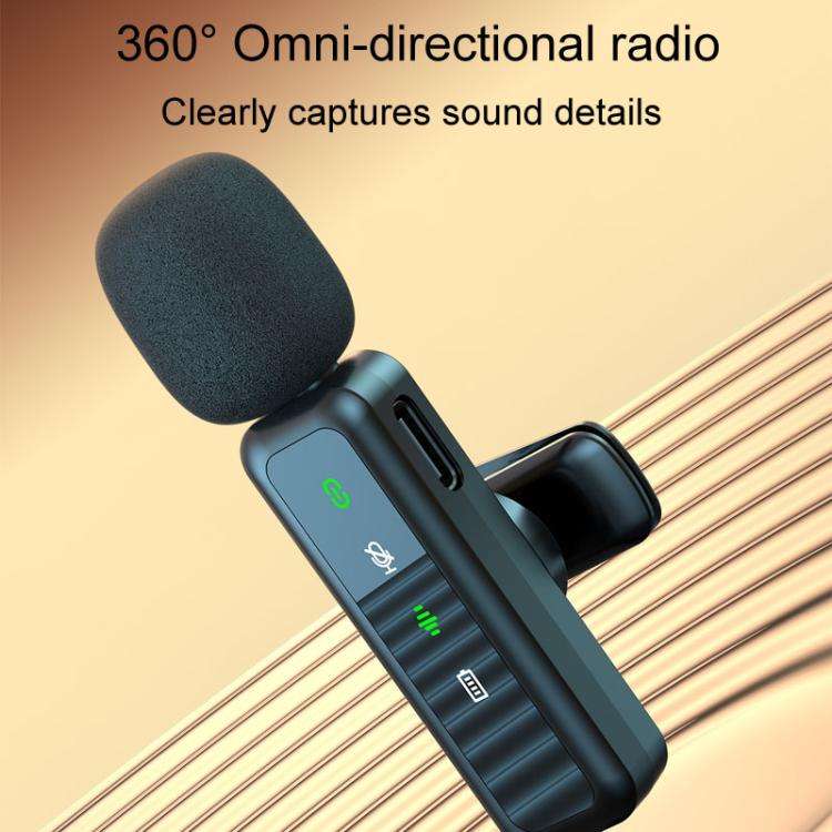 H65 3 In 1 Lavalier Wireless Microphone Outdoor Broadcast Noise Canceling Sports Camera Microphon...