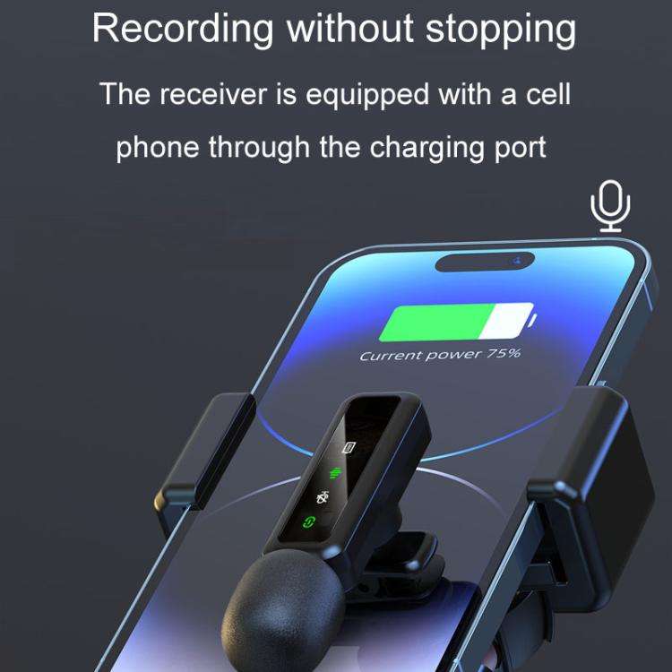 H65 3 In 1 Lavalier Wireless Microphone Outdoor Broadcast Noise Canceling Sports Camera Microphon...