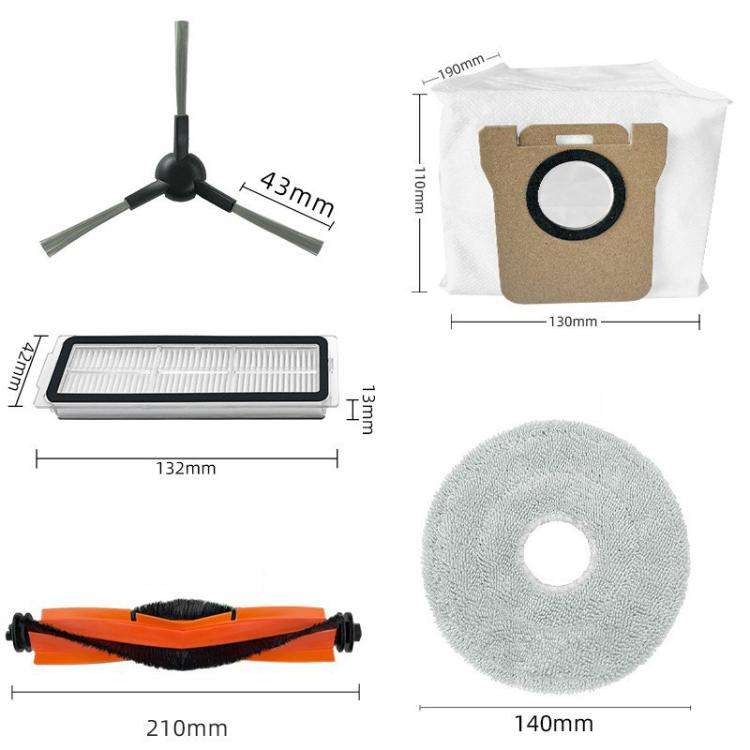 4pcs Side Brush For Xiaomi Robot Vacuum X20 Max Parts Accessories