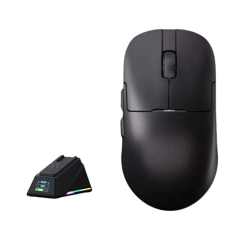 Ajazz AJ159 APEX Gaming Mouse PAW3395 Wireless Tri-Mode Lightweight With Charging Dock Mouse(Black)