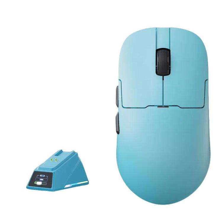 Ajazz AJ159 APEX Gaming Mouse PAW3395 Wireless Tri-Mode Lightweight With Charging Dock Mouse(Blue)