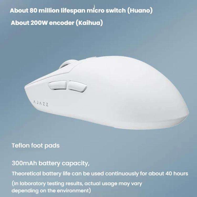 Ajazz AJ139 Pro Gaming Mouse Lightweight PAW3395 Wireless 2.4G + Wired Dual Mode Computer Mouse(B...