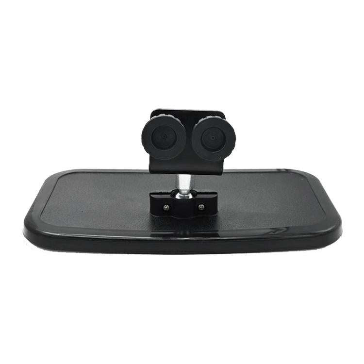 Universal Offshore Yacht Square Center Mirror Rearview Mirror Reflector(Black)