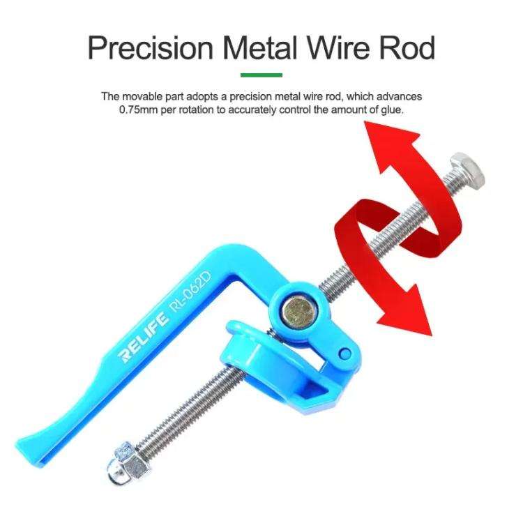 RELIFE RL-062D 5-10CC Manual Glue Tapper Cell Phone Repair Motherboard Soldering Oil Syringe Boos...