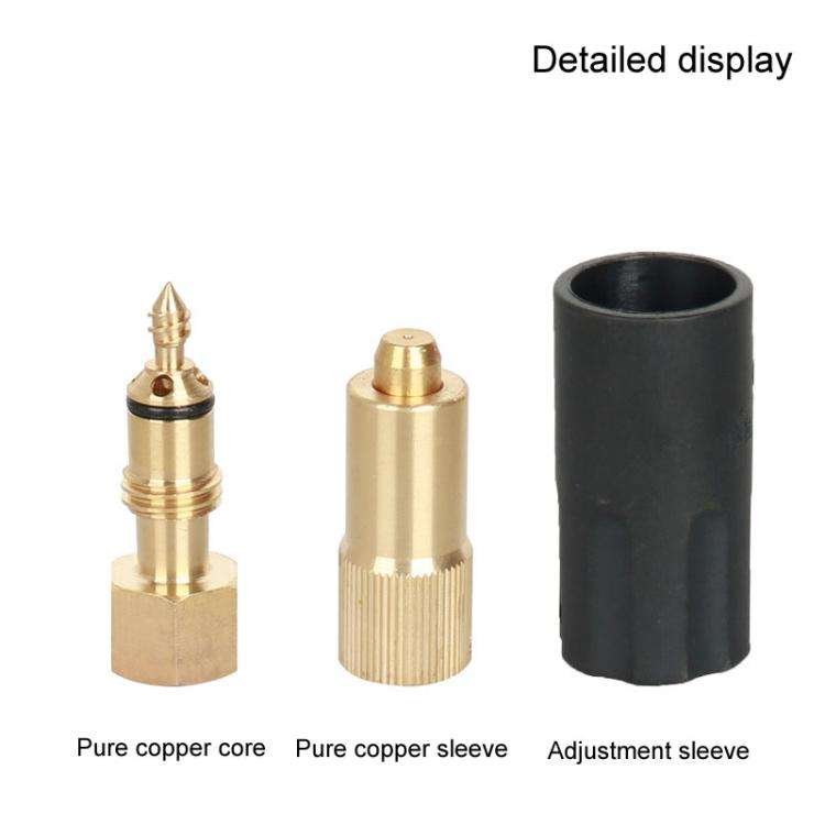 Universal High Pressure Spray Adjustable Nozzle Washer Cleaning Parts, Connector: Inner Wire M1/4