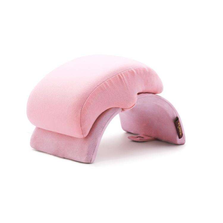 Office Folding Nap Pillow Portable Desk Sleeping Pillow, Color: L Foam Pink