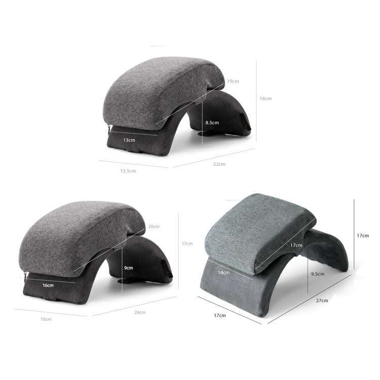 Office Folding Nap Pillow Portable Desk Sleeping Pillow, Color: Foam Dark Gray