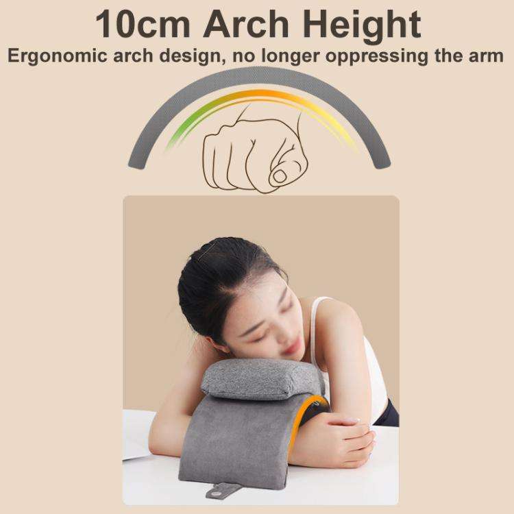 Office Folding Nap Pillow Portable Desk Sleeping Pillow, Color: L Latex Dark Gray