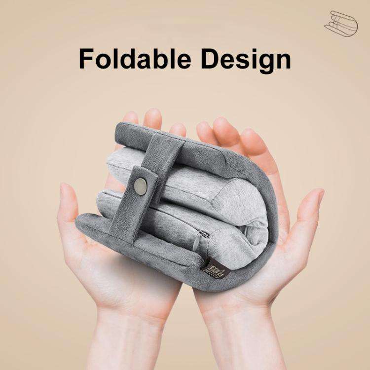 Office Folding Nap Pillow Portable Desk Sleeping Pillow, Color: L Latex Dark Gray
