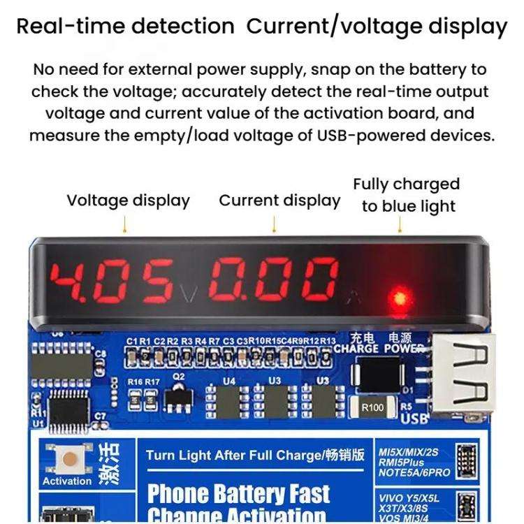 SUNSHINE SS-915 For iPhone Android Mobile Phone Repair Battery Charging Activation Board V9 Batte...