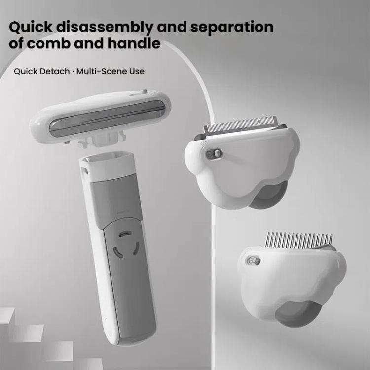 3-in-1 Pet Grooming Comb Sticky Roller for Cats and Dogs, Removes Loose Hair, Detangles, Spec: La...