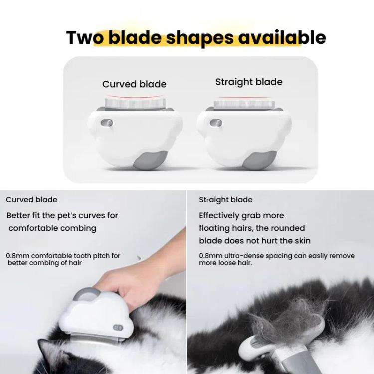3-in-1 Pet Grooming Comb Sticky Roller for Cats and Dogs, Removes Loose Hair, Detangles, Spec: La...
