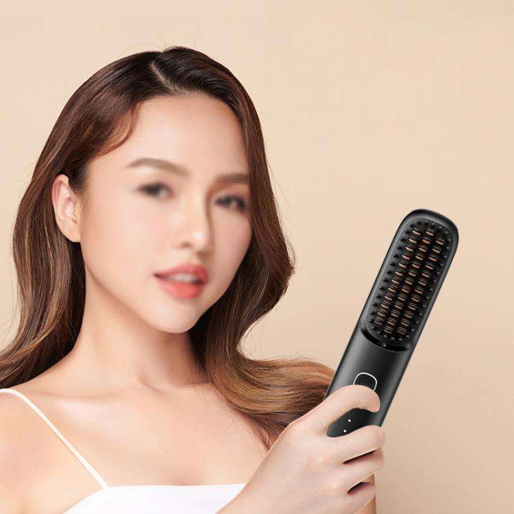 Negative Ion Hair Care Wireless Hair Straightener Portable Straight and Curly Hair Straightener(I...