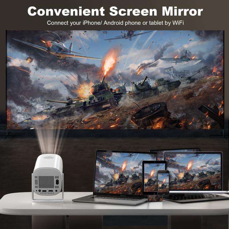 P30 Game Projector Android 11 System With Wireless Gaming Controller 720P Home Theater(EU Plug)