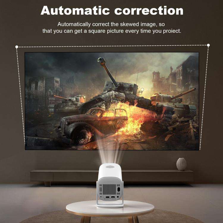 P30 Game Projector Android 11 System With Wireless Gaming Controller 720P Home Theater(EU Plug)