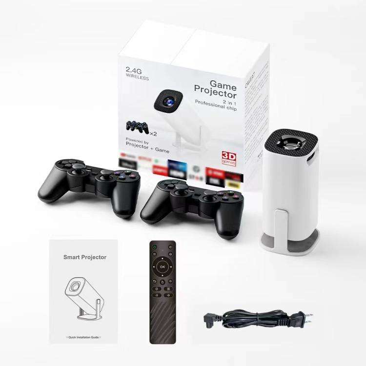P30 Game Projector Android 11 System With Wireless Gaming Controller 720P Home Theater(AU Plug)