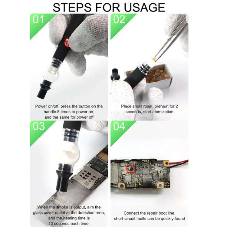 RELIFE Cell Phone Repair Rosin Fogging Pen Motherboard Short Circuit Detection No Soldering Iron ...