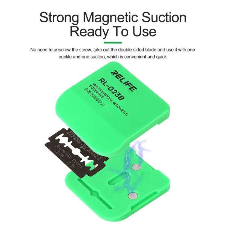 RELIFE RL-023B Multi-purpose Magnetic Spatula LCD Screen Degumming Glass Cleaning Knife