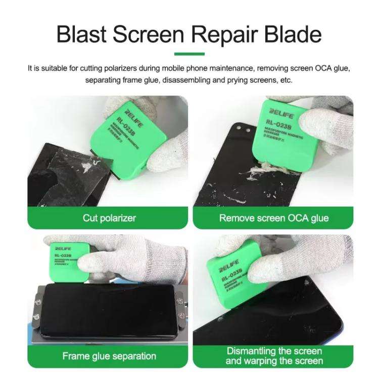 RELIFE RL-023B Multi-purpose Magnetic Spatula LCD Screen Degumming Glass Cleaning Knife