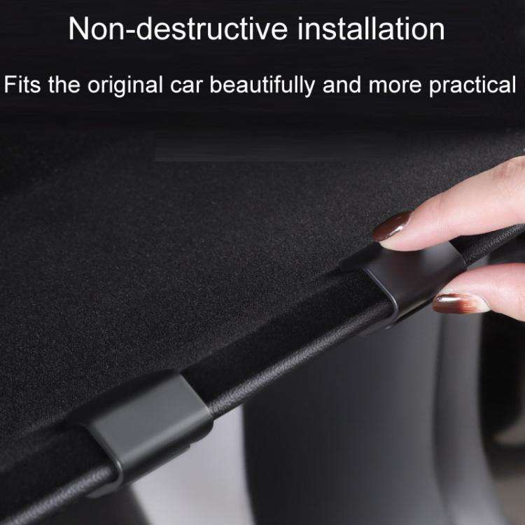 For Tesla New Model 3 / Y Car Passenger Glove Box Hidden Hook(Black)