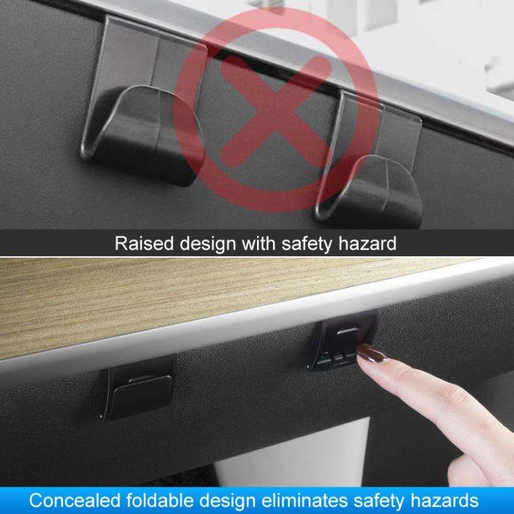For Tesla New Model 3 / Y Car Passenger Glove Box Hidden Hook(Black)