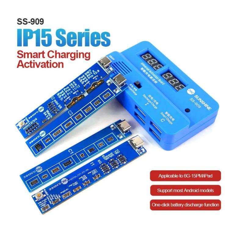 SUNSHINE SS-909 V9.0 Universal Battery Activation Board Quick Charge Maintenance Line For IPhone ...