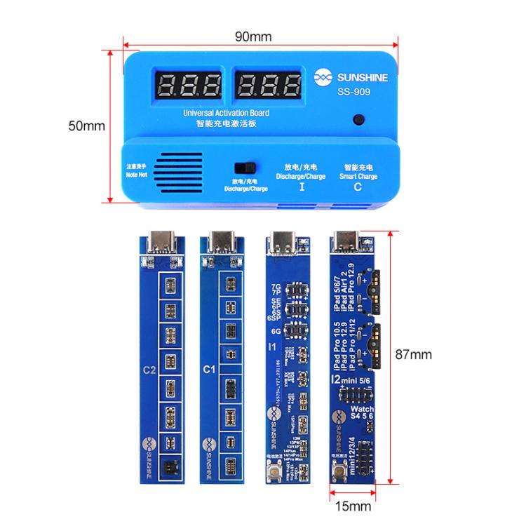 SUNSHINE SS-909 V9.0 Universal Battery Activation Board Quick Charge Maintenance Line For IPhone ...