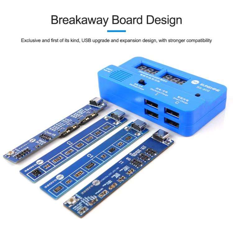 SUNSHINE SS-909 V9.0 Universal Battery Activation Board Quick Charge Maintenance Line For IPhone ...
