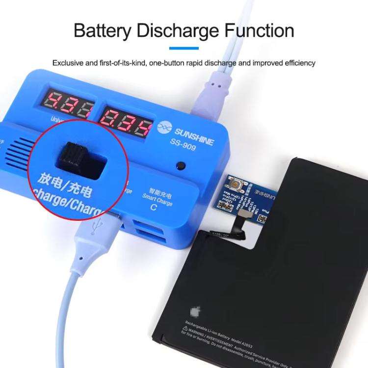 SUNSHINE SS-909 V9.0 Universal Battery Activation Board Quick Charge Maintenance Line For IPhone ...
