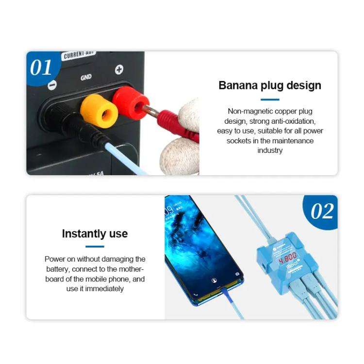 SUNSHINE iBoot C For Android 8V High Voltage Power Supply Test Boot Line Cell Phone Repair Tool B...
