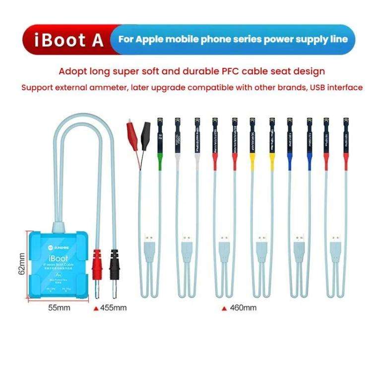 SUNSHINE iBoot A For iPhone Battery Power Supply Test Boot Cable Cell Phone Repair Boot Control Line