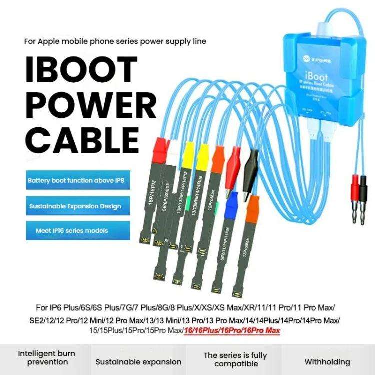 SUNSHINE iBoot A For iPhone Battery Power Supply Test Boot Cable Cell Phone Repair Boot Control Line